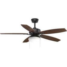 Billows 52" 5 Blade Integrated LED Indoor Ceiling Fan with Reversible Fan Blades
