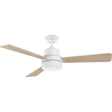 Trevina 52" 3 Blade Indoor Ceiling Fan with Wall Control and Integrated LED Light Kit