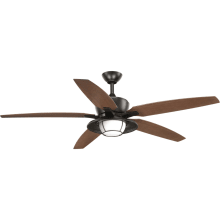 Montague 60" 5 Blade Indoor / Outdoor Ceiling Fan with Integrated LED Light Kit and Remote Control