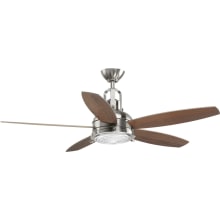 Kudos 52" 5 Blade Indoor Ceiling Fan with Integrated LED Light Kit and Remote Control