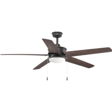Whirl 60" 5 Blade Indoor Ceiling Fan with Integrated LED Light Kit