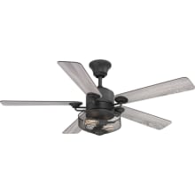Greer 54" 5 Blade Indoor Ceiling Fan with Remote Control and Light Kit