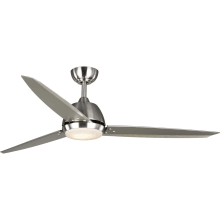 Oriole 60" 3 Blade Indoor Ceiling Fan - Remote Control and LED Light Kit Included