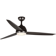 Oriole 60" 3 Blade Indoor Ceiling Fan - Remote Control and LED Light Kit Included