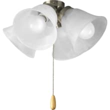 4 Light 13-3/4" Wide Medium (E26) Ceiling Fan Light Kit