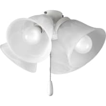 4 Light 13-3/4" Wide Medium (E26) Ceiling Fan Light Kit