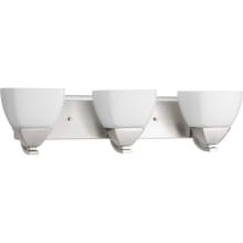 Appeal 24" Wide 3 Light Vanity Light with Squared Bowl Shades