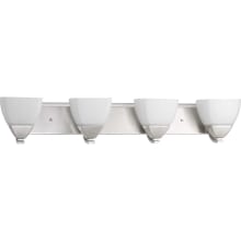 Appeal 34" Wide 4 Light Vanity Light with Squared Bowl Shades