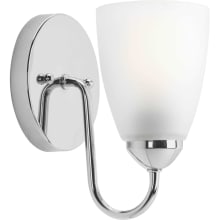 Gather Single-Light Bathroom Fixture with Etched White Glass Shade