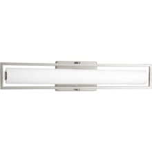 Frame Single Light 24" LED Bath Bar with Etched White Shade