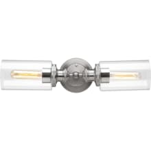 Archives 19" Wide 2 Light Bath Bar with Cylinder Shades