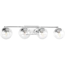 Mod 4 Light 33" Vanity Light with Clear Shade