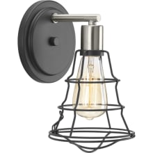 Gauge Single Light 6-1/8" Wide Bathroom Sconce with Open Cage