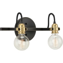 Axle 2 Light 16" Wide Bathroom Vanity Light