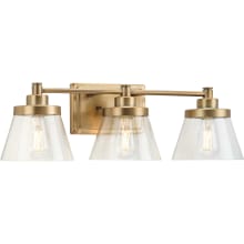 Hinton 3 Light 7" Wide Bathroom Vanity Light