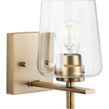 Calais 9" Tall Bathroom Sconce with Clear Glass Shade