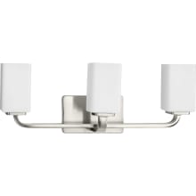 Cowan 3 Light 24" Wide Bathroom Vanity Light with Frosted Glass Shades