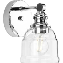 Ambrose 8" Tall Bathroom Sconce with Clear Glass Shade