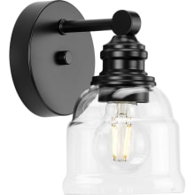 Ambrose 8" Tall Bathroom Sconce with Clear Glass Shade