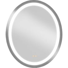 Captarent LED 36" x 30" Oval Framed Bathroom Wall Mirror