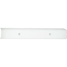 Channel Glass Series Four-Light Bath Bar with White Bent Glass Shade