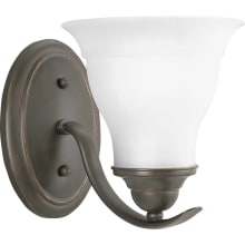 Trinity Single-Light Bathroom Sconce with Etched Glass Shade