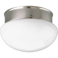 Fitter Single Light 7-1/2" Wide Flush Mount Bowl Ceiling Fixture with Frosted Glass