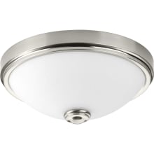 LED Linen Light 15" Wide Integrated LED Flush Mount Ceiling Fixture