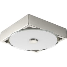 Frame Light Convertible 9" Wide Integrated LED Flush Mount Ceiling Fixture / Wall Sconce with Canyon Stone Glass Shade