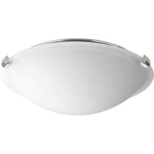 LED Dome Single Light 12" Wide Integrated LED Flush Mount Bowl Ceiling Fixture with Etched Linen Shade