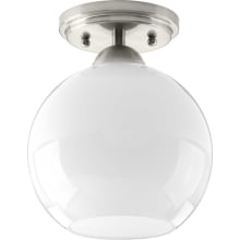Carisa Single Light 7-3/8" Wide Semi-Flush Globe Ceiling Fixture