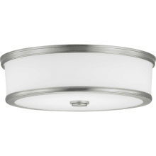 Bezel Single Light 16" Wide Integrated LED Flush Mount Drum Ceiling Fixture