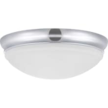Single Light 15" Wide Integrated LED Flush Mount Bowl Ceiling Fixture