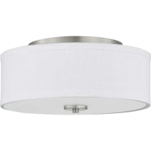 Inspire Single Light 13" Wide Integrated LED Flush Mount Drum Ceiling Fixture