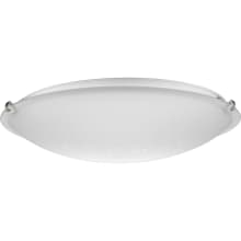 Linen Dome 4 Light 20" Wide Flush Mount Bowl Ceiling Fixture with Frosted Glass Shade