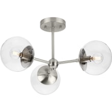 Atwell 3 Light 22" Wide Semi-flush Ceiling Fixture