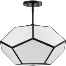 Latham 3 Light 15" Wide Semi-flush Ceiling Fixture