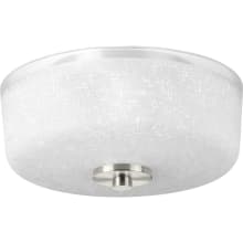 Alexa 2 Light 12-1/4" Wide Flush Mount Ceiling Fixture with Etched Glass Bowl Shade