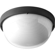 Bulkheads Convertible Single Light LED Outdoor Flush Mount Ceiling Fixture / Wall Sconce with Frosted Polycarbonate Diffuser
