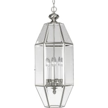 Bound Beveled Glass 6 Light 12" Wide Taper Candle Pendant