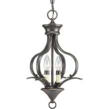 Trinity 2 Light 12" Wide Taper Candle Pendant