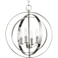 Equinox 4 Light 16" Wide Taper Candle Pendant