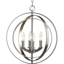 Equinox 4 Light 16" Wide Taper Candle Pendant