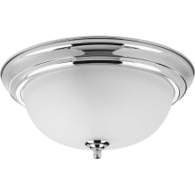 Dome 13" Wide 2 Light Flush Mount Ceiling Fixture with Bowl Shade