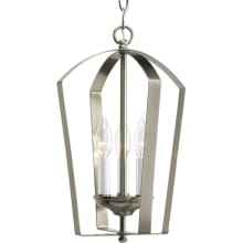 Gather 3 Light 10" Wide Taper Candle Chandelier