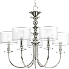 Marche 5 Light 28" Wide Taper Candle Chandelier