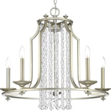 Desiree 5 Light 28" Wide Crystal Chandelier