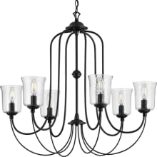 Bowman 6 Light 32" Wide Taper Candle Chandelier