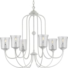 Bowman 6 Light 32" Wide Taper Candle Chandelier