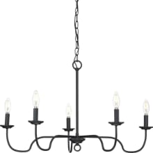 Canebrake 6 Light 30" Wide Taper Candle Style Chandelier